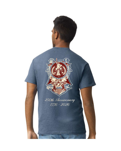 250th Anniversary Crest Screen Print T-Shirt — 1776 to 2026